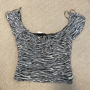 Zebra print blouse